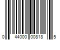 Barcode Image for UPC code 044000008185