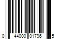 Barcode Image for UPC code 044000017965