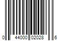 Barcode Image for UPC code 044000020286