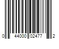 Barcode Image for UPC code 044000024772