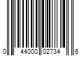 Barcode Image for UPC code 044000027346