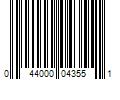 Barcode Image for UPC code 044000043551