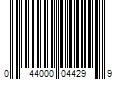 Barcode Image for UPC code 044000044299