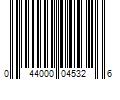 Barcode Image for UPC code 044000045326