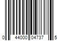 Barcode Image for UPC code 044000047375