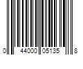 Barcode Image for UPC code 044000051358