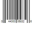 Barcode Image for UPC code 044000058326