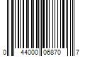 Barcode Image for UPC code 044000068707