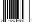 Barcode Image for UPC code 044000075477