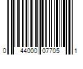 Barcode Image for UPC code 044000077051