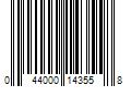 Barcode Image for UPC code 044000143558