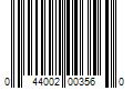 Barcode Image for UPC code 044002003560