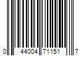 Barcode Image for UPC code 044004711517