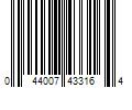 Barcode Image for UPC code 044007433164