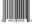 Barcode Image for UPC code 044012000054