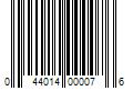 Barcode Image for UPC code 044014000076