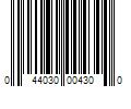 Barcode Image for UPC code 044030004300