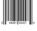 Barcode Image for UPC code 044061000074