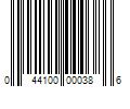 Barcode Image for UPC code 044100000386