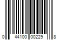 Barcode Image for UPC code 044100002298