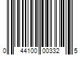 Barcode Image for UPC code 044100003325