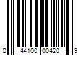 Barcode Image for UPC code 044100004209