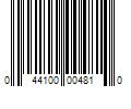 Barcode Image for UPC code 044100004810