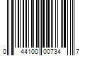 Barcode Image for UPC code 044100007347