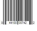 Barcode Image for UPC code 044100007422