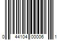 Barcode Image for UPC code 044104000061