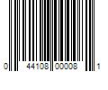 Barcode Image for UPC code 044108000081