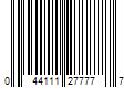 Barcode Image for UPC code 044111277777