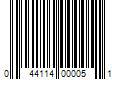 Barcode Image for UPC code 044114000051