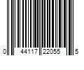 Barcode Image for UPC code 044117220555