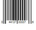 Barcode Image for UPC code 044137000076