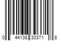 Barcode Image for UPC code 044138303718