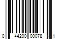 Barcode Image for UPC code 044200000781