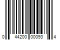 Barcode Image for UPC code 044200000934