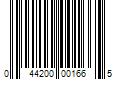 Barcode Image for UPC code 044200001665