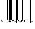 Barcode Image for UPC code 044200002228