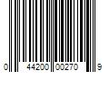 Barcode Image for UPC code 044200002709