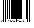 Barcode Image for UPC code 044200002754