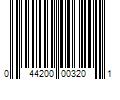 Barcode Image for UPC code 044200003201