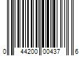 Barcode Image for UPC code 044200004376