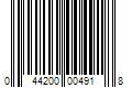 Barcode Image for UPC code 044200004918