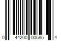 Barcode Image for UPC code 044200005854