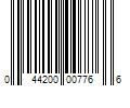 Barcode Image for UPC code 044200007766