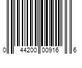 Barcode Image for UPC code 044200009166