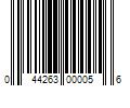 Barcode Image for UPC code 044263000056