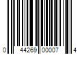 Barcode Image for UPC code 044269000074